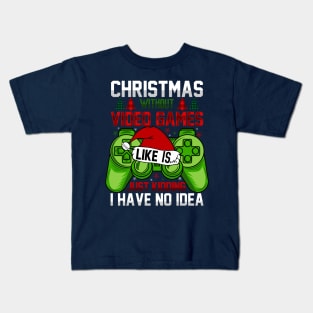 Funny Christmas Videogames Kids T-Shirt